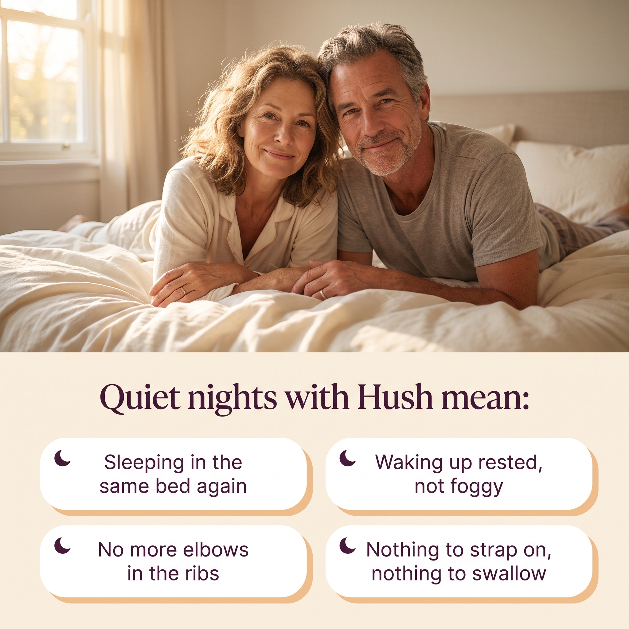 What quiet nights with Hush mean