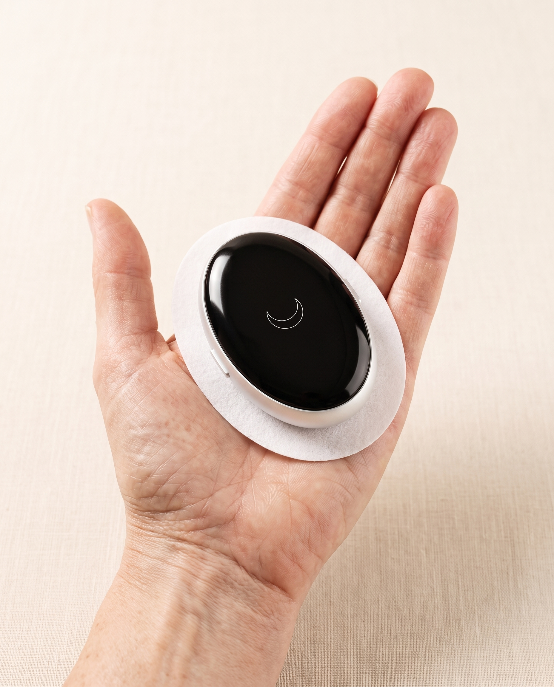 Hush fits in the palm of your hand — 28 grams